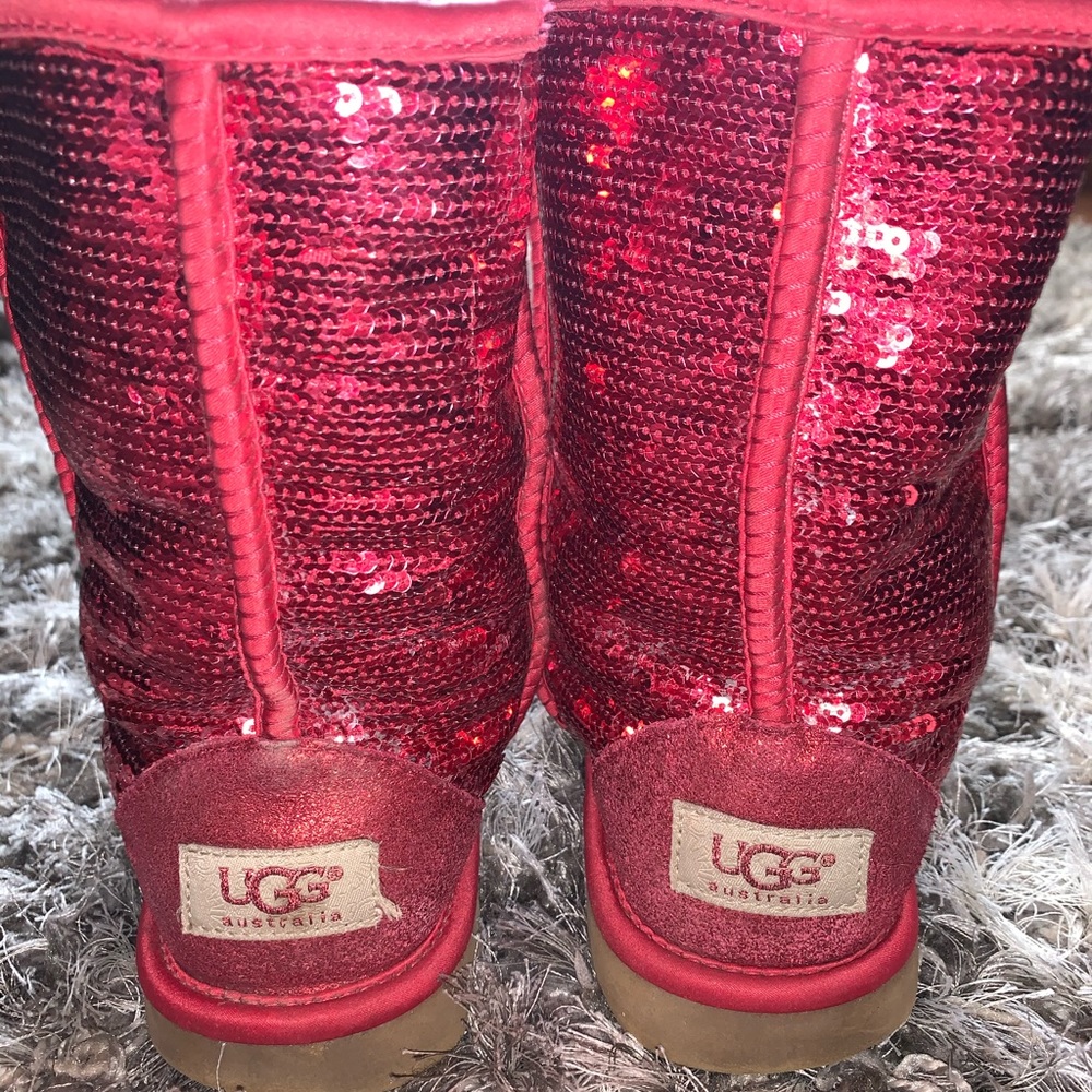 Red Sparkly UGGS.